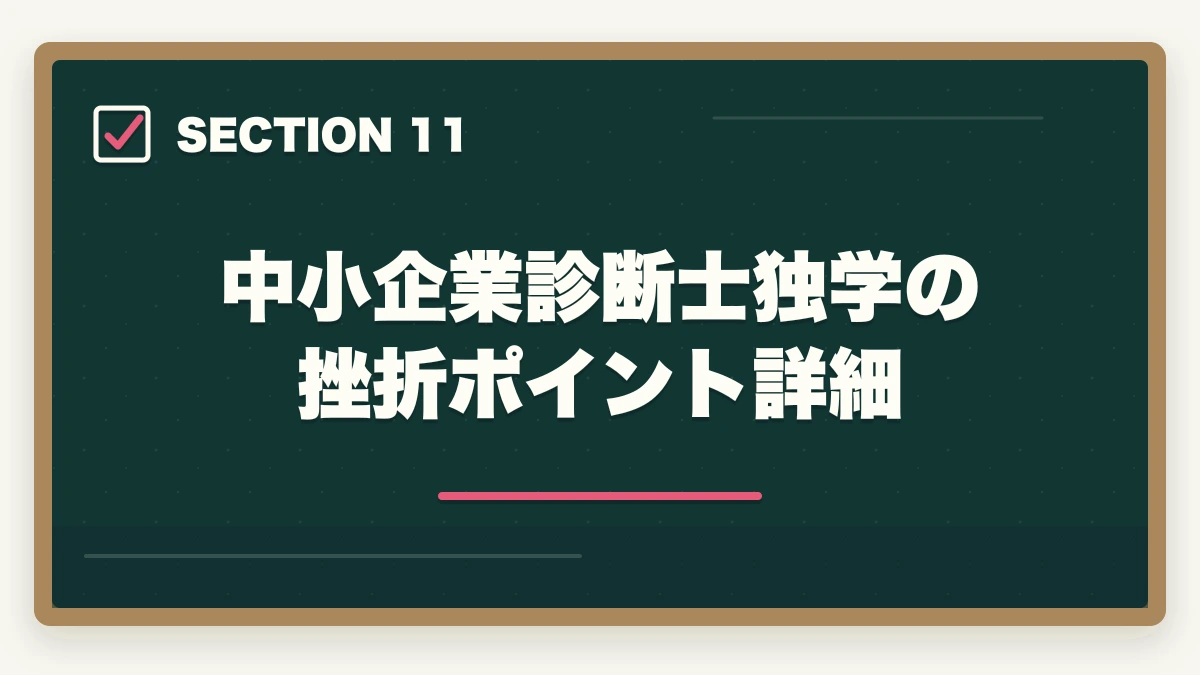 中小企業診断士独学の挫折ポイント詳細｜中小企業診断士に独学で合格できる？必要時間1000時間・教材・スケジュールを完全解説【2026年版】の図解