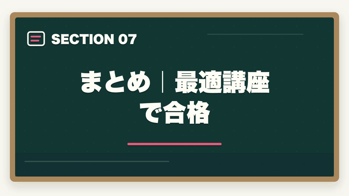 診断後の次のステップ｜【5問診断】中小企業診断士のあなたに最適な通信講座は？タイプ別おすすめ講座を即診断【2026年版】の図解