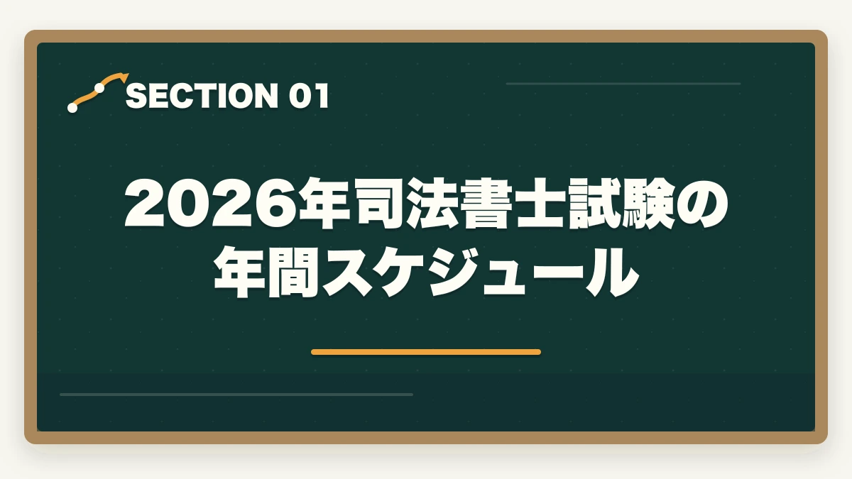 2026年司法書士試験の年間スケジュール｜司法書士2026年合格スケジュール｜月別やることリスト・年間計画完全ガイドの図解