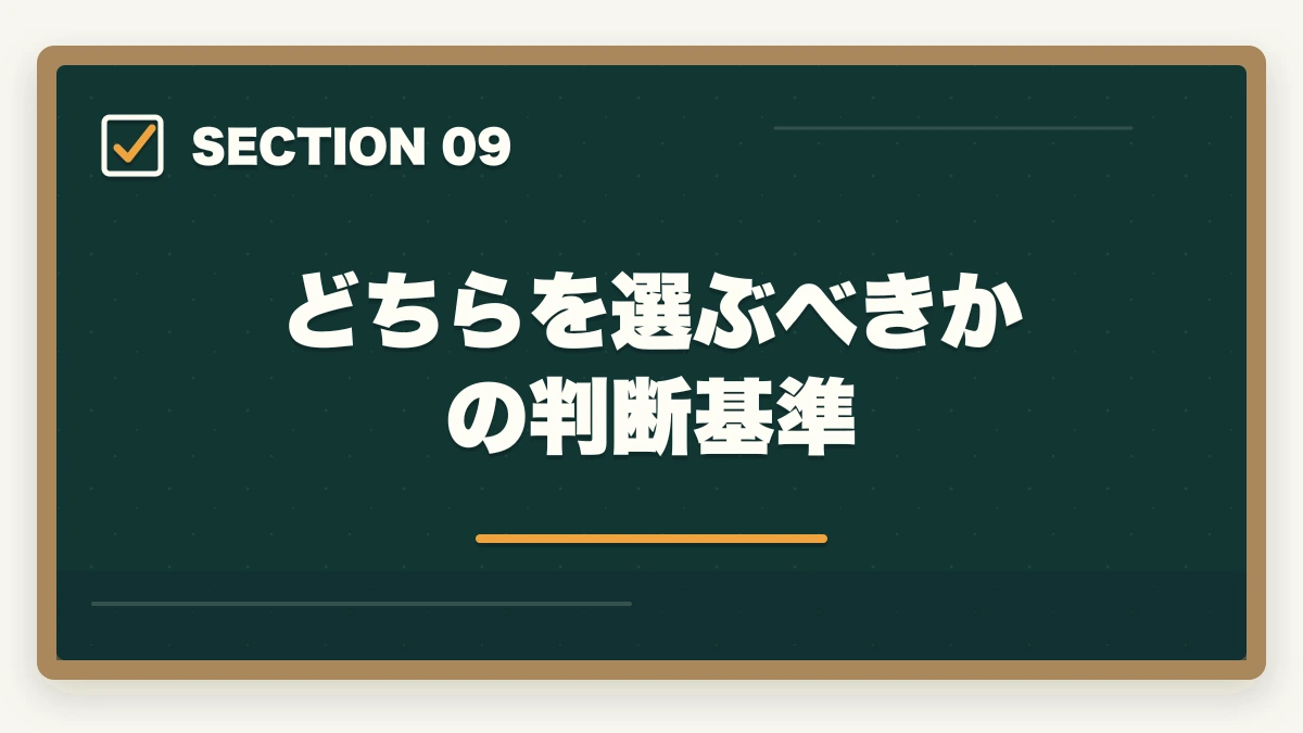 どちらを選ぶべきかの判断基準|中小企業診断士の養成課程vs2次試験ルート徹底比較|どちらを選ぶべきか【2026年版】の図解