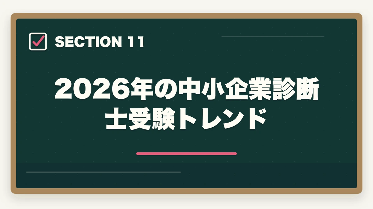 2026年の中小企業診断士受験トレンド｜中小企業診断士の1.5年合格カリキュラム完全ガイド｜安定合格を狙う最適期間【2026年版】の図解