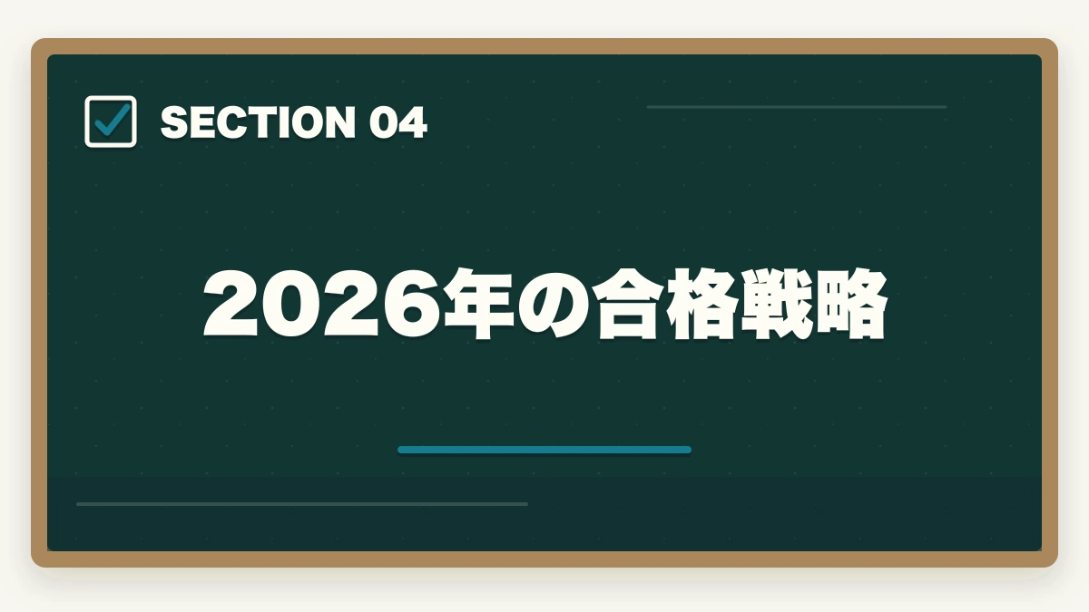 2026年の合格戦略|司法書士の合格率10年推移と難化傾向の真実|2026年の戦略的合格法【統計分析】の図解