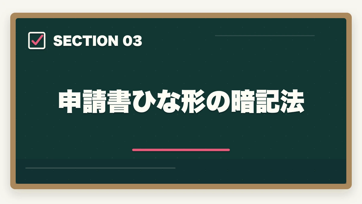 申請書ひな形の暗記法｜司法書士の不動産登記法 記述式完全攻略｜申請書ひな形50種の暗記法【2026年版】の図解