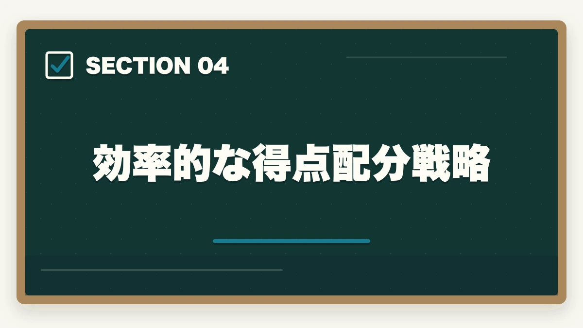 効率的な得点配分戦略｜中小企業診断士1次試験のボーダー（合格点）｜420点突破の科目別目安【2026年版】の図解