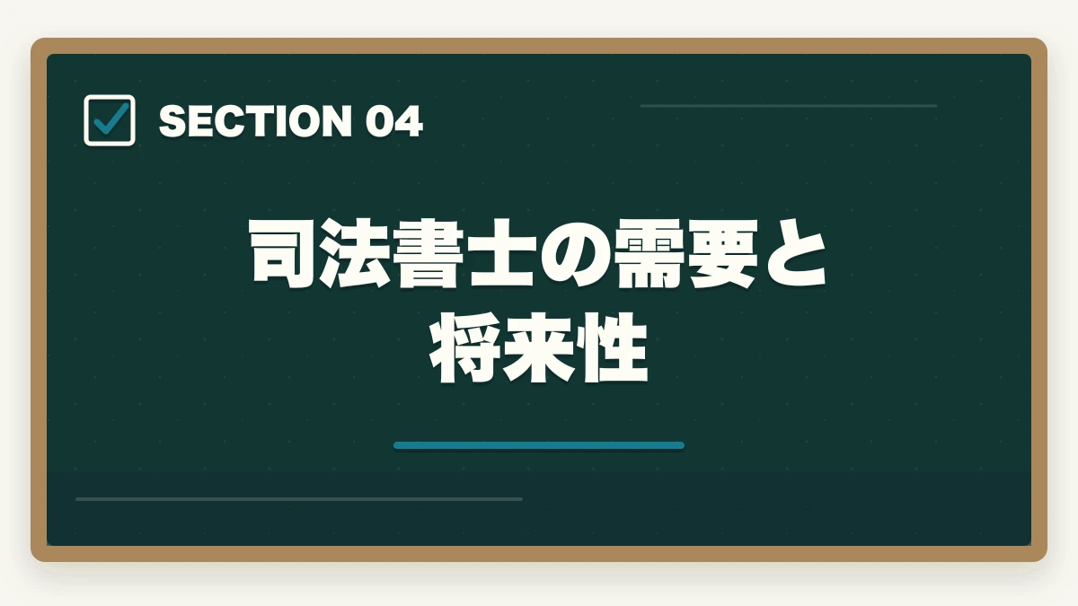 司法書士の需要と将来性｜司法書士は食いっぱぐれない？仕事の需要と将来性、資格の取得法を解説の図解