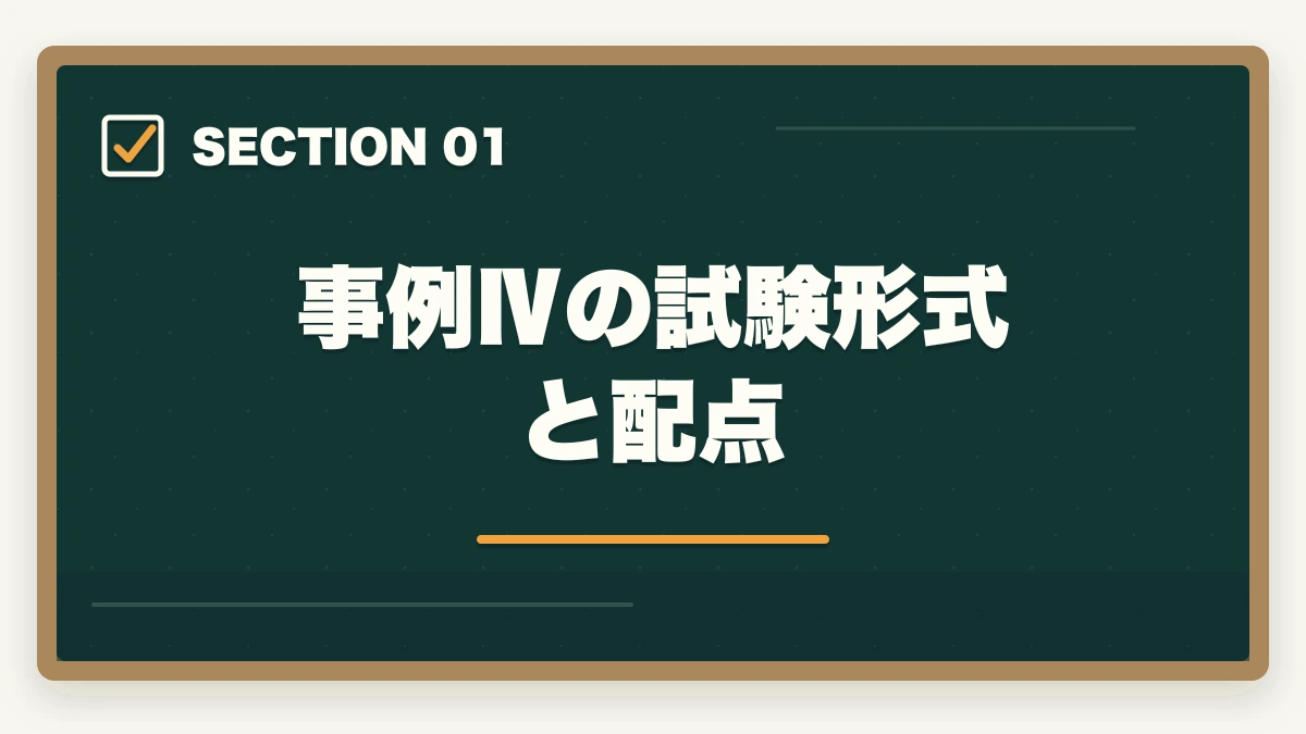 事例Ⅳの試験形式と配点|中小企業診断士の事例Ⅳ完全攻略|計算問題で点を稼ぐコツ【2026年版】の図解