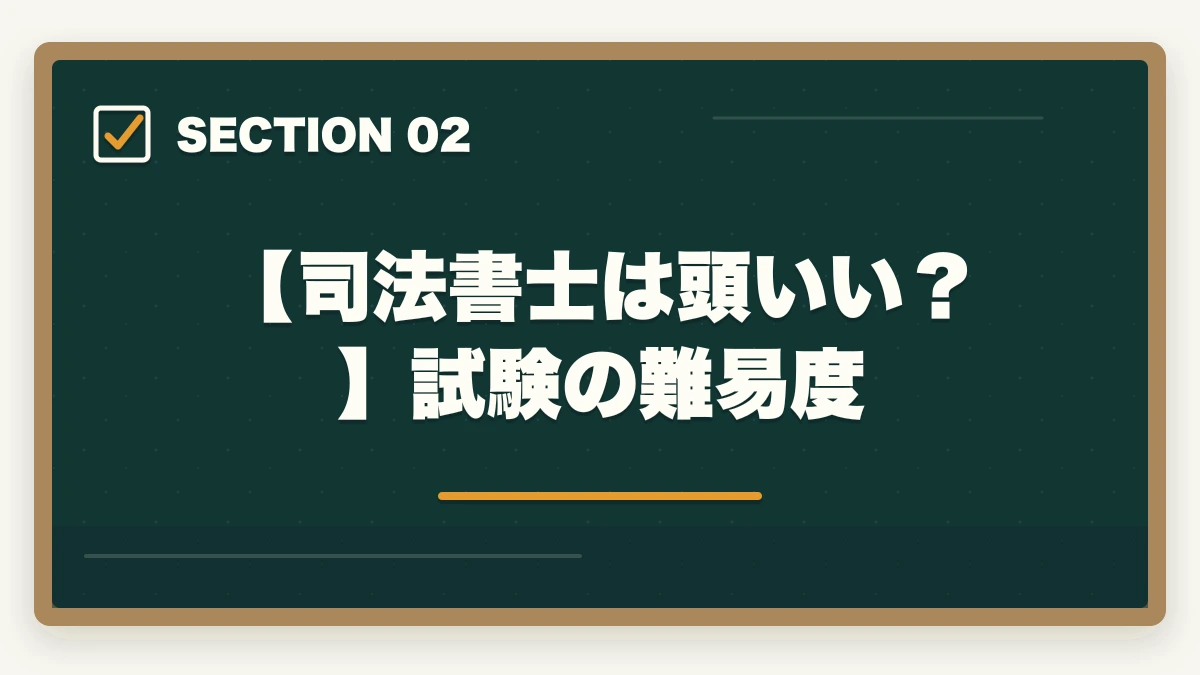 【司法書士は頭いい?】試験の難易度|司法書士は頭がいい人しか受からない?合格に導く知識と戦略の図解