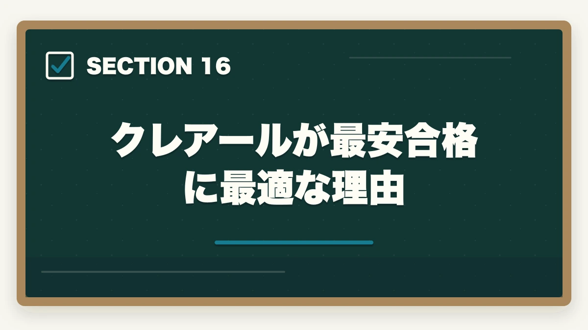 クレアールが最安合格に最適な理由|司法書士の最安合格戦略|10万円以下で合格する完全ロードマップ【2026年版】の図解