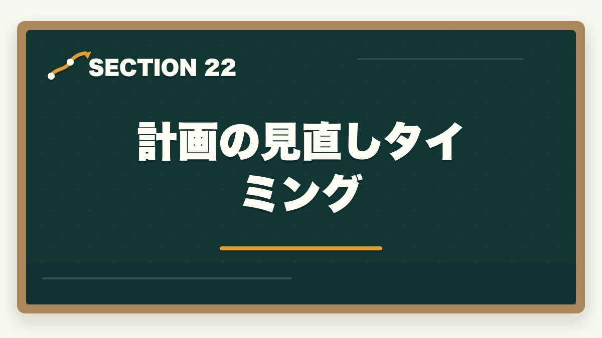 計画の見直しタイミング｜司法書士の学習計画の立て方｜3000時間を1年・2年・3年で達成する完全戦略【2026年版】の図解