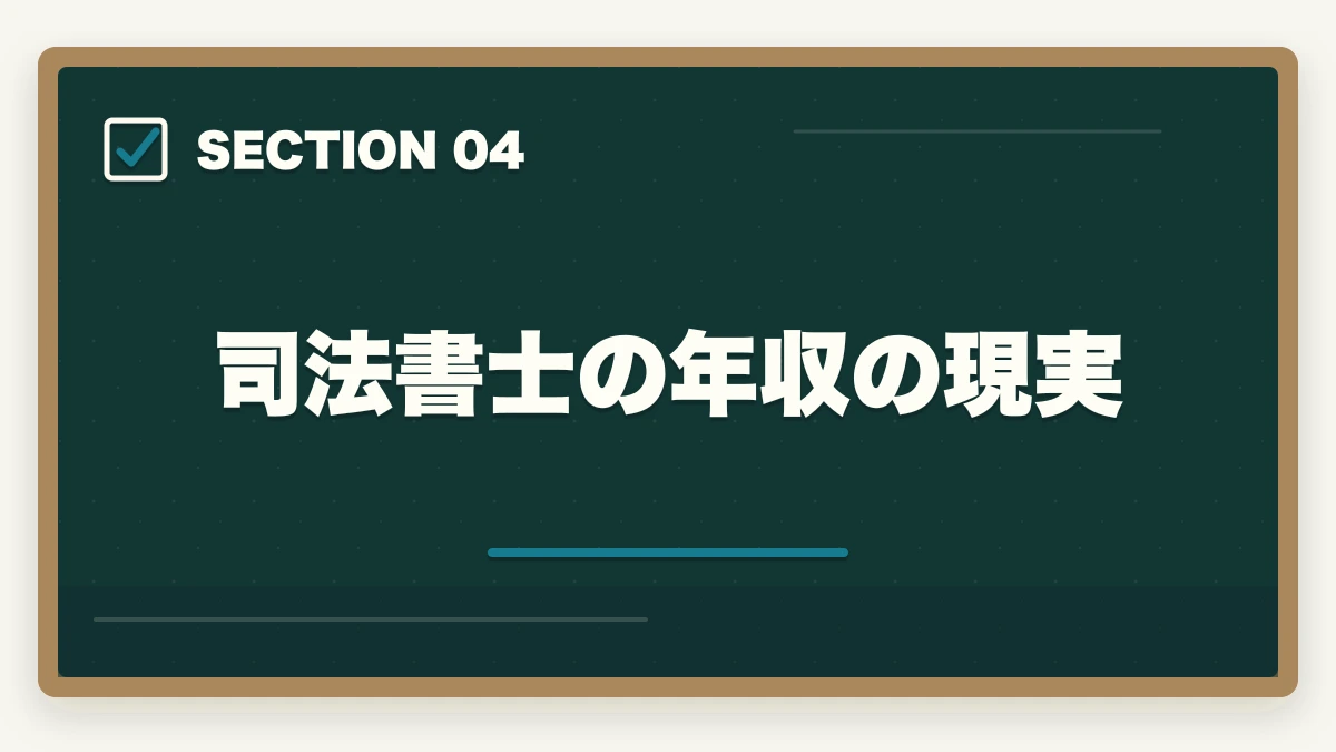 司法書士の年収の現実|司法書士は稼げない・儲からない?現役士業が実態を解説!の図解