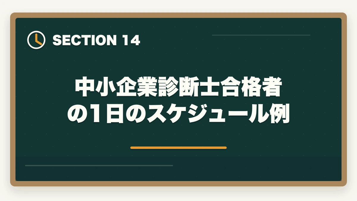 中小企業診断士合格者の1日のスケジュール例|中小企業診断士 vs 公認会計士 完全比較深掘り|難易度・年収・将来性を徹底検証【2026年最新】の図解