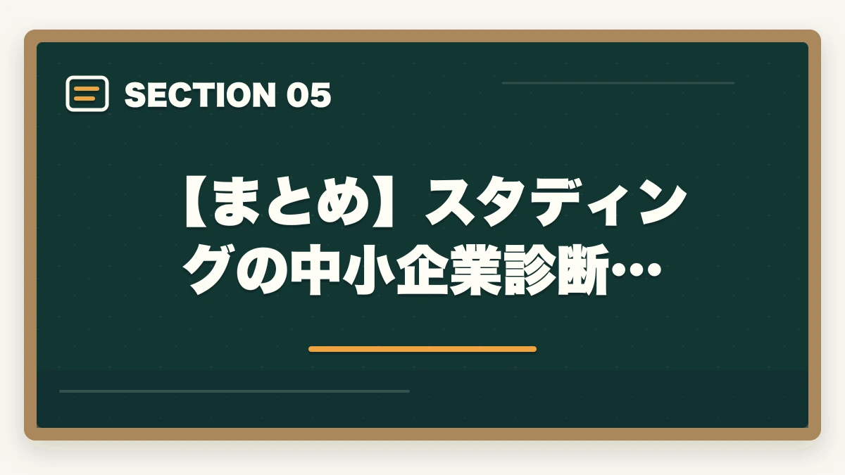 【まとめ】スタディングの中小企業診断…｜スタディングの中小企業診断士で不合格…おすすめの勉強法を解説の図解
