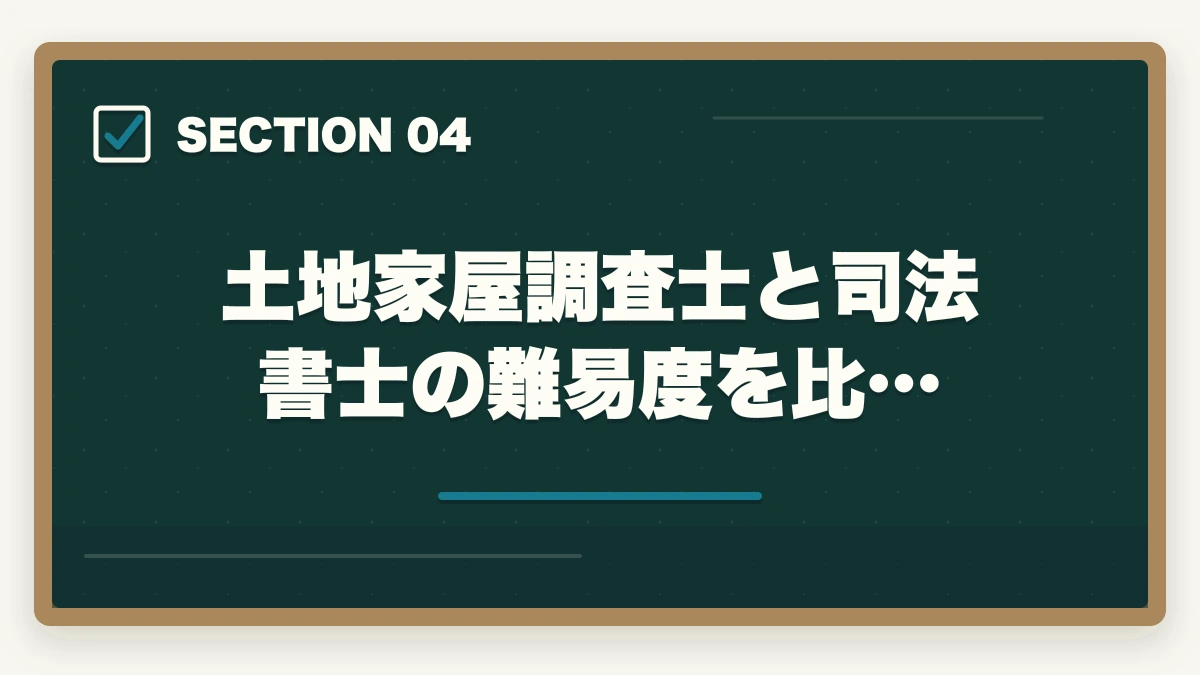 土地家屋調査士と司法書士の難易度を比…|土地家屋調査士と司法書士はどっちがいい?士業がおすすめを解説!の図解