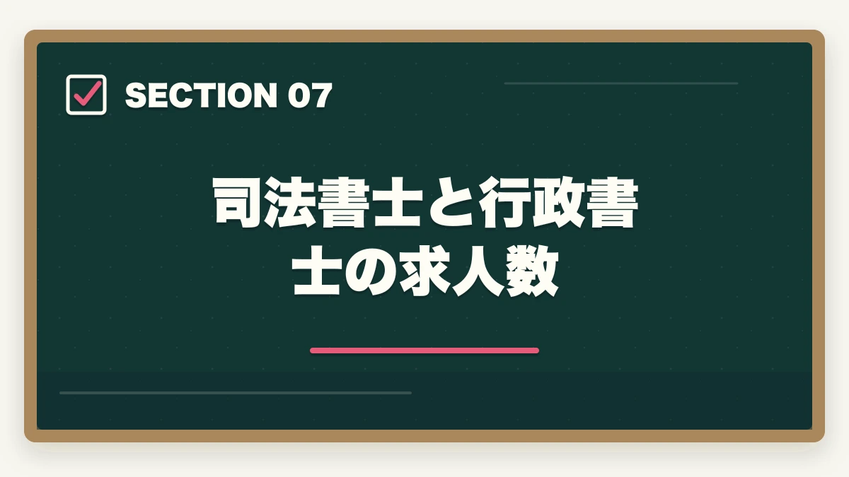 司法書士と行政書士の求人数｜司法書士と行政書士はどっちが稼げる？実体験をもとに徹底比較！の図解