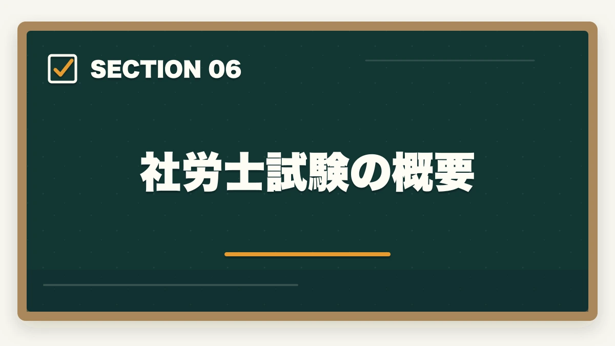 社労士試験の概要｜中小企業診断士の前に取る資格2選【現役の士業が徹底解説】の図解