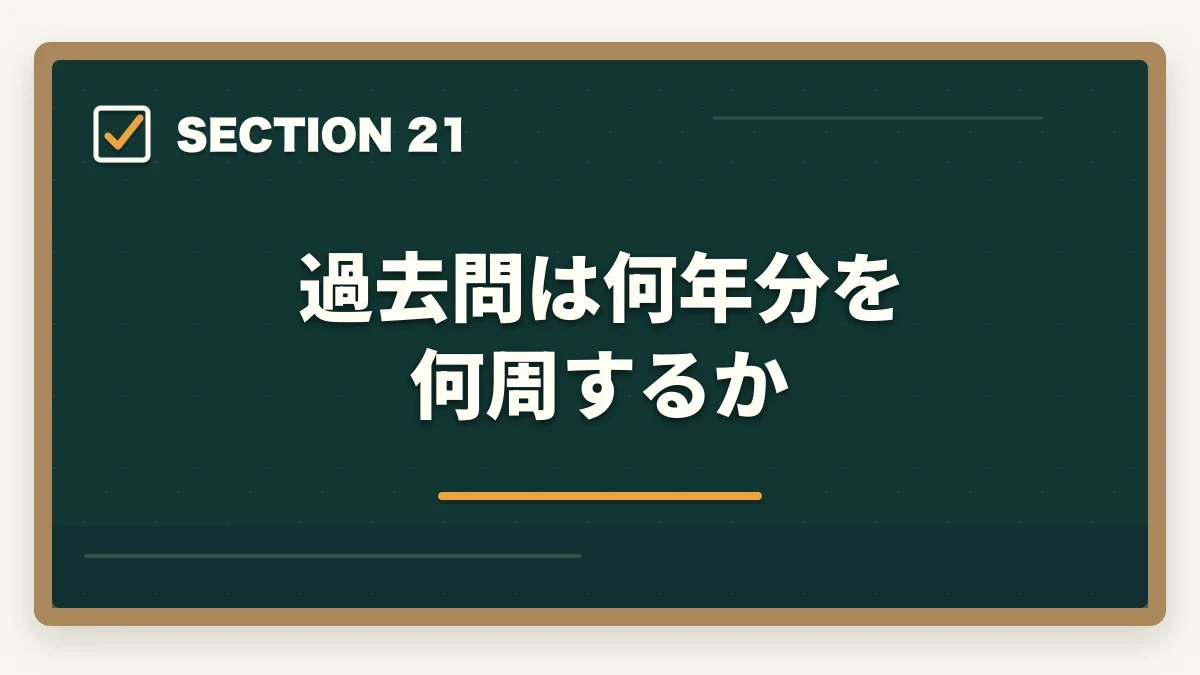 過去問は何年分を何周するか|司法書士の合格パターン10選|勉強時間・科目配分・スケジュール【2026年版】の図解